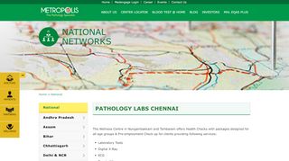 
                            4. Pathology labs and Diagnostic Centre in Chennai - Metropolis