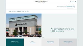 
                            6. Patient Access Services - Vanderbilt Health Nashville, TN