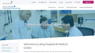 
                            1. Patient and Visitor Information - Lahey Hospital & Medical Center ...