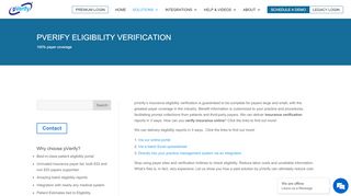 
                            5. Patient Eligibility Verification - pVerify