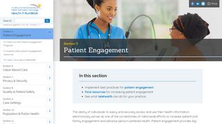 
                            9. Patient Engagement - Health IT Playbook - HealthIT.gov