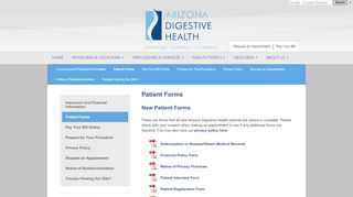 
                            1. Patient Forms » Arizona Digestive Health