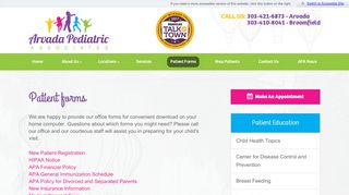 
                            3. Patient forms - Arvada Pediatric Associates - Pediatrics for ...