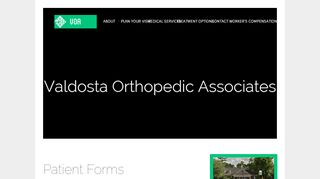 
                            7. Patient Forms – Valdosta Orthodpedic Associates