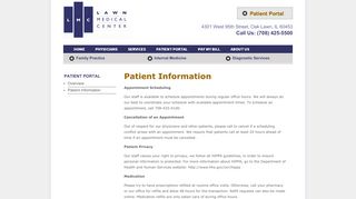 
                            2. Patient Information - Lawn Medical Center, S.C.