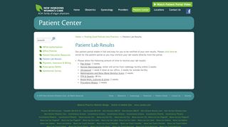 
                            2. Patient Lab Results - New Horizons Women's Care | AOA Arizona ...