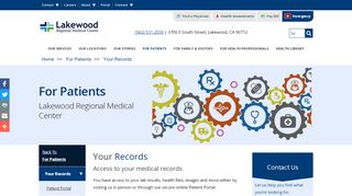 
                            1. Patient Medical Records | Lakewood Regional Medical Center