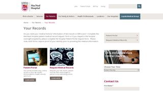 
                            2. Patient Medical Records | MacNeal Hospital | Berwyn