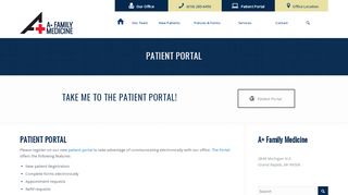 
                            6. Patient Portal – A+ Family Medicine