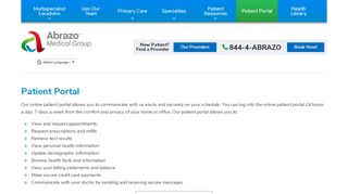 
                            4. Patient Portal | Abrazo Medical Group