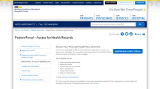 
                            4. Patient Portal - Access for Health Records - MedStar