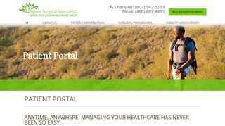 
                            9. Patient Portal | Agave Surgical Associates | Chandler AZ