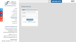 
                            7. Patient Portal | Alabama Orthopaedic Surgeons