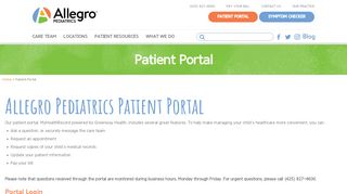 
                            9. Patient Portal | Allegro Pediatrics