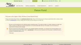 
                            7. Patient Portal - Alpine Valley Wellness Center