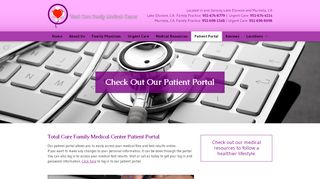 
                            10. Patient Portal and Forms | Total Care Family Medical Center