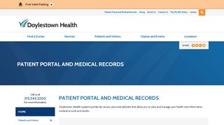 
                            7. Patient Portal and Medical Records - Doylestown Health