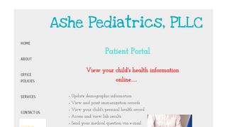 
                            6. Patient Portal - Ashe Pediatrics