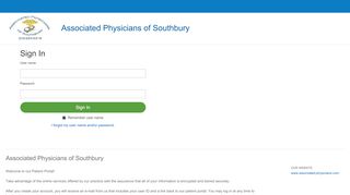 
                            2. Patient Portal - Associated Physicians of Southbury - Medfusion