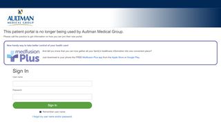 
                            4. Patient Portal - Aultman Medical Group - Medfusion