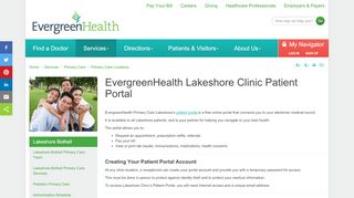 
                            5. Patient Portal | Bothell, WA | Kirkland, WA | EvergreenHealth Lakeshore