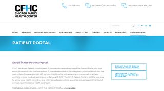 
                            6. Patient Portal – Chicago Family Health