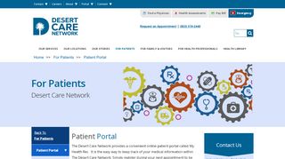 
                            2. Patient Portal | Desert Care Network | Coachella Valley