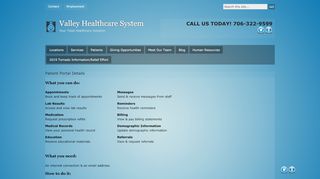 
                            10. Patient Portal Details - Valley Healthcare System