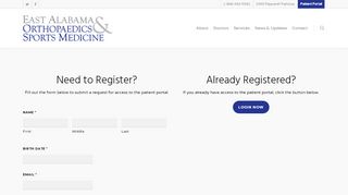 
                            8. Patient Portal – East Alabama Orthopedics & Sports Medicine