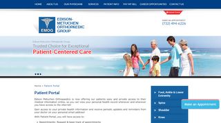 
                            7. Patient Portal - Edison-Metuchen Orthopaedic Group