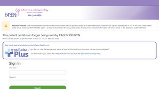 
                            4. Patient Portal - FABEN OB/GYN - Medfusion