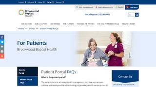 
                            4. Patient Portal FAQs | Brookwood Baptist Health | Birmingham, AL