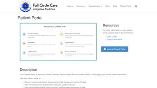 
                            8. Patient Portal - Full Circle Care