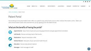 
                            2. Patient Portal | Harrisonburg Community Health Care