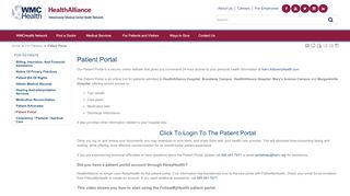 
                            4. Patient Portal - HealthAlliance of the Hudson Valley