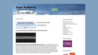 
                            10. Patient Portal – Hope Pediatrics