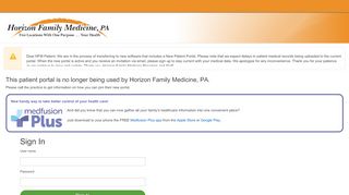 
                            8. Patient Portal - Horizon Family Medicine, PA - Medfusion