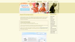 
                            10. Patient Portal Info - Suburban Pediatrics | Morton Grove, IL