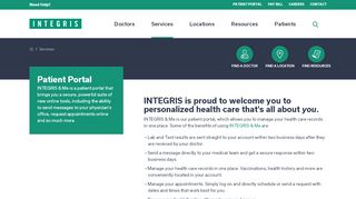 
                            1. Patient Portal | INTEGRIS