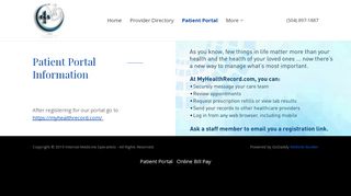 
                            5. Patient Portal | Internal Medicine Specialists