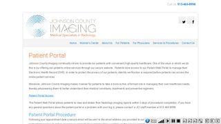 
                            3. Patient Portal - Johnson County Imaging