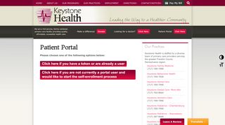 
                            4. Patient Portal - Keystone Health - Franklin County, Pennsylvania