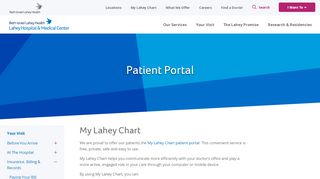 
                            4. Patient Portal - Lahey Health