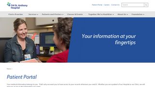 
                            8. Patient Portal Landing - St. Anthony Hospital