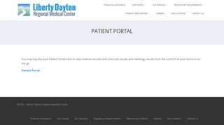 
                            8. Patient Portal – Liberty Dayton Regional Medical Center