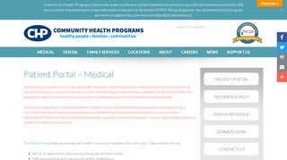 
                            7. Patient Portal Log In | Community Health Programs