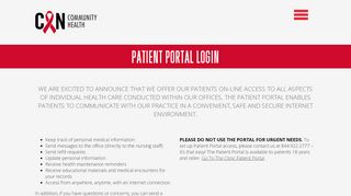 
                            8. Patient Portal Login - CAN Community Health