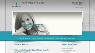 
                            4. Patient Portal Login - Katy Women's Care