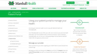 
                            6. Patient Portal - Marshall Health