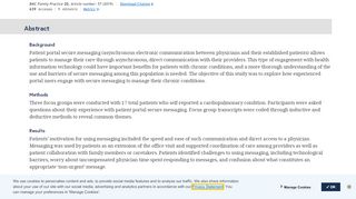 
                            4. Patient portal messaging for care coordination: a qualitative ...